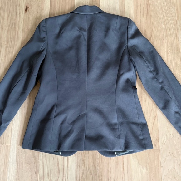 Vintage J Crew Wool Blend Charcoal Blazer Size 10 - Picture 12 of 12